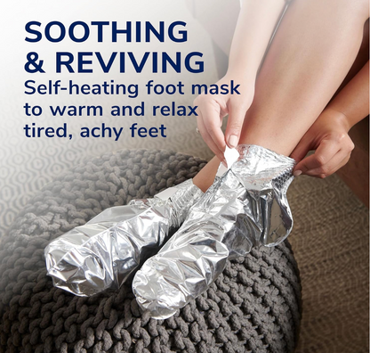 Dr. Scholl's Tired, Achy Feet Soothing & Reviving Foot Mask, 1 Pair, Warming Booties