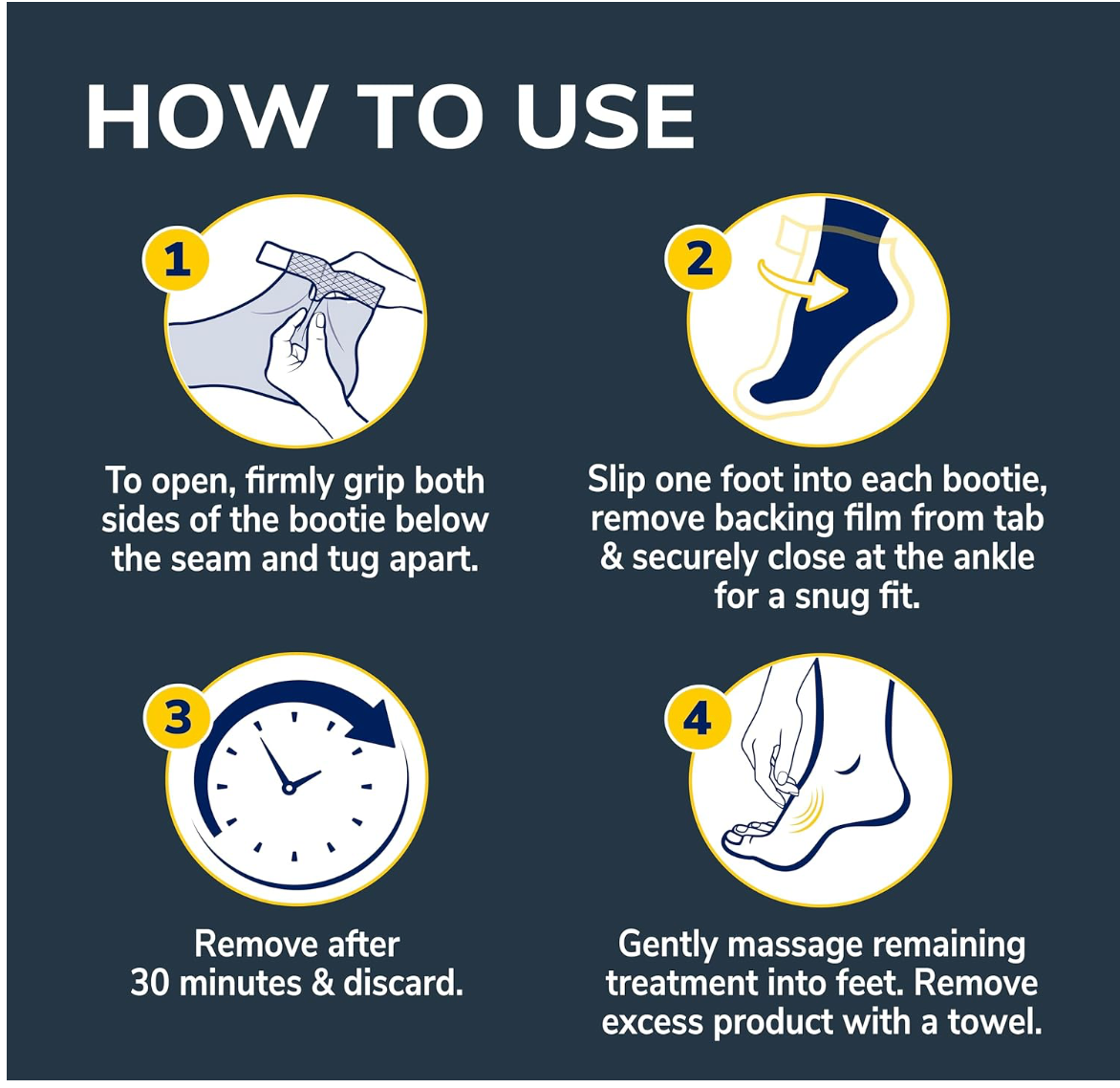 Dr. Scholl's Tired, Achy Feet Soothing & Reviving Foot Mask, 1 Pair, Warming Booties